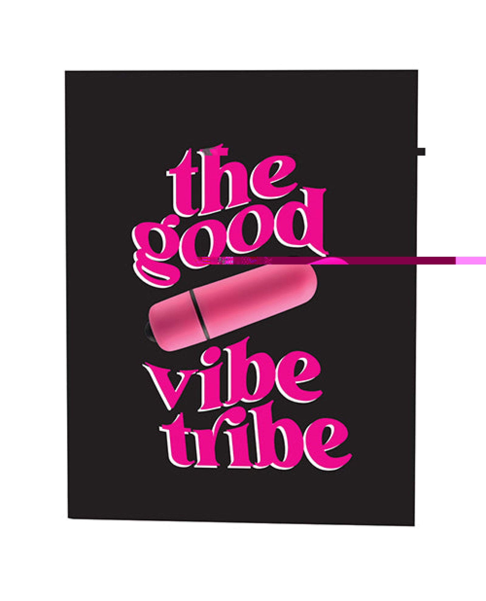The Good Vibe Tribe Naughty Greeting Card W/rock Candy Vibrator & Fresh Vibes Towelettes Kush Kards
