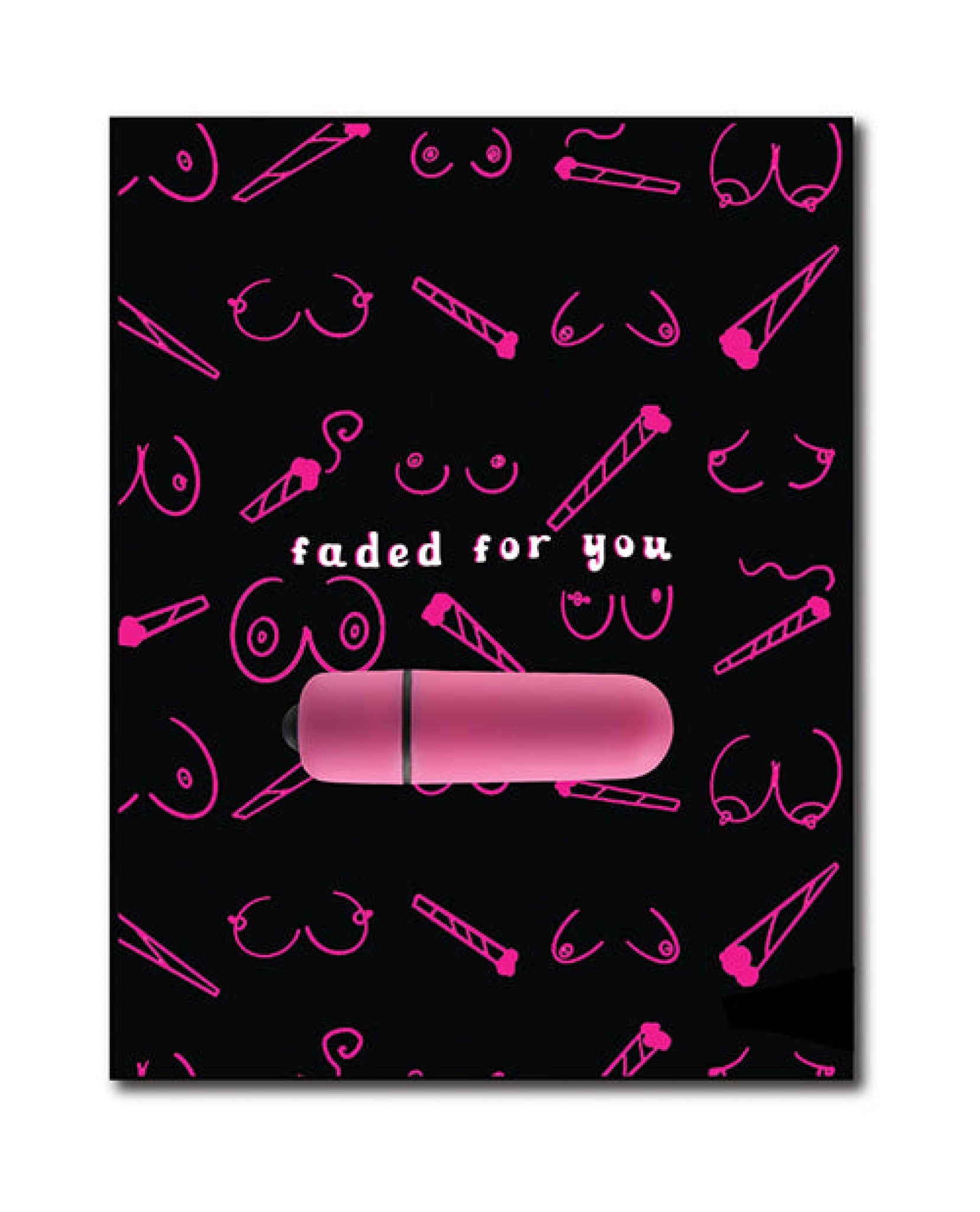 420 Foreplay Faded For You Greeting w/Rock Candy Vibrator & Fresh Vibes Towelettes Kush Kards LLC