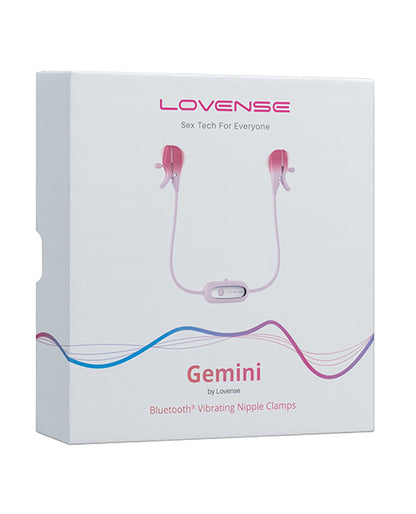 Lovense Gemini Vibrating Nipple Clamps - Pink Hytto Pte. Ltd.
