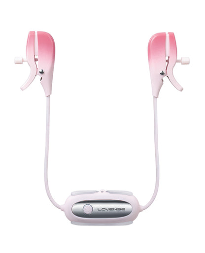 Lovense Gemini Vibrating Nipple Clamps - Pink Hytto Pte. Ltd.