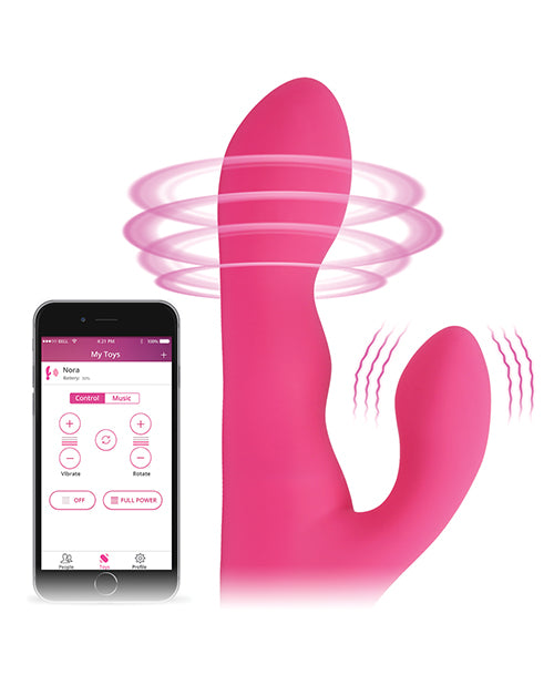 Lovense Nora Rotating Head Rabbit - Pink Hytto Pte. Ltd.