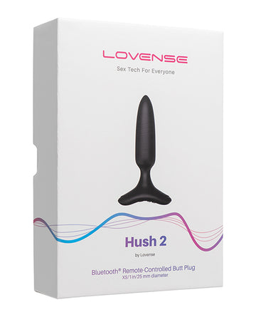 Lovense Hush 2 Butt Plug - Black Hytto Pte. Ltd.