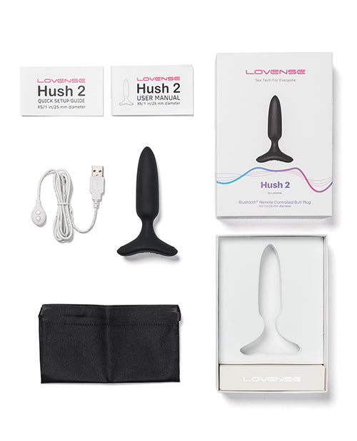 Lovense Hush 2 Butt Plug - Black - JLD Lovense Hush 2 Butt Plug - Black - JLD
