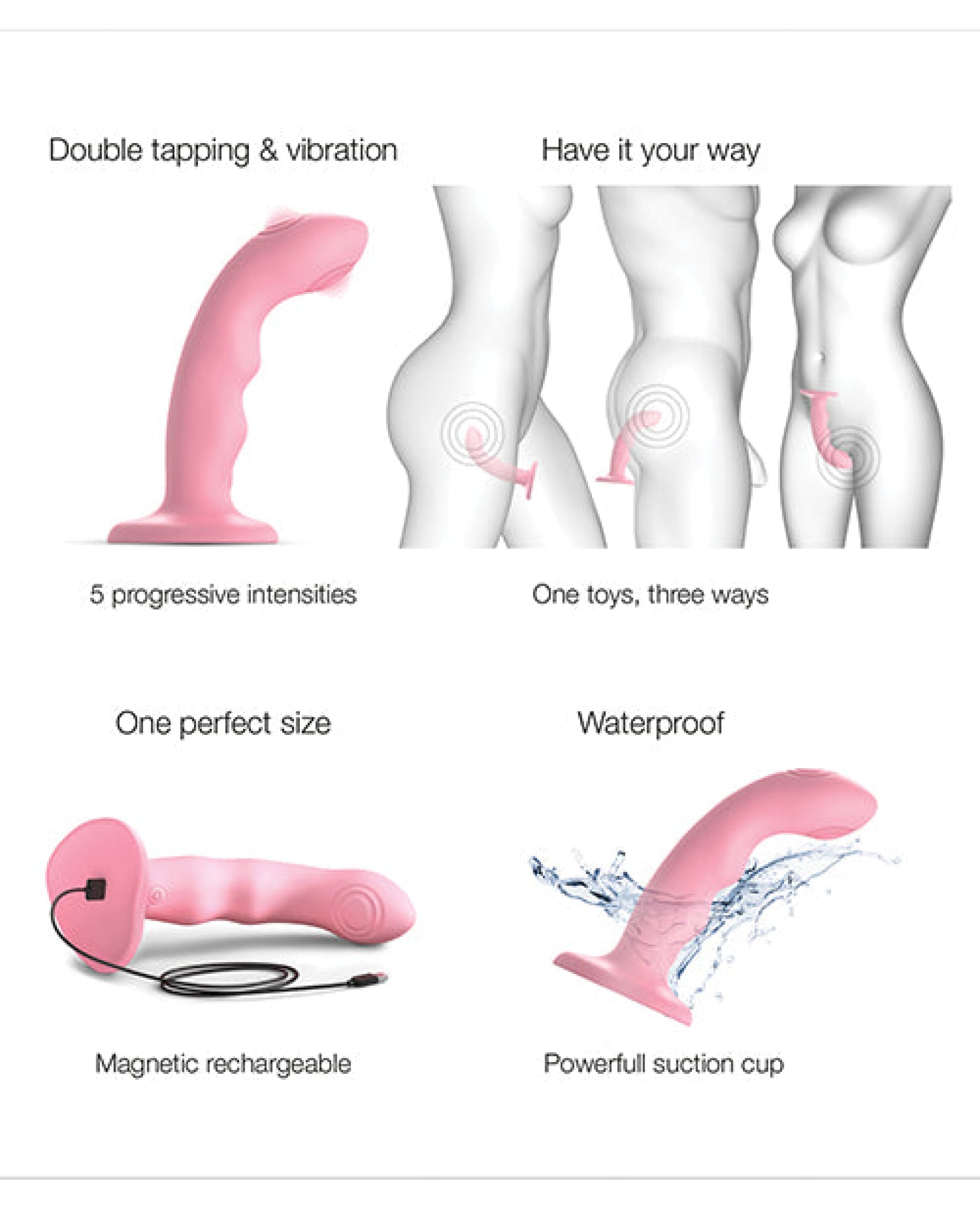 Strap on Me Tapping Dildo - Night Blue Strap On Me