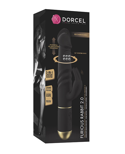 Dorcel Thrusting & Spinning Furious Rabbit 2.0 - Black Lovely Planet vibrators