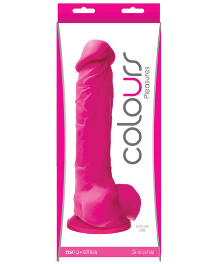 Colours Pleasures Silicone Dildo W/suction Cup Ns Novelties INC
