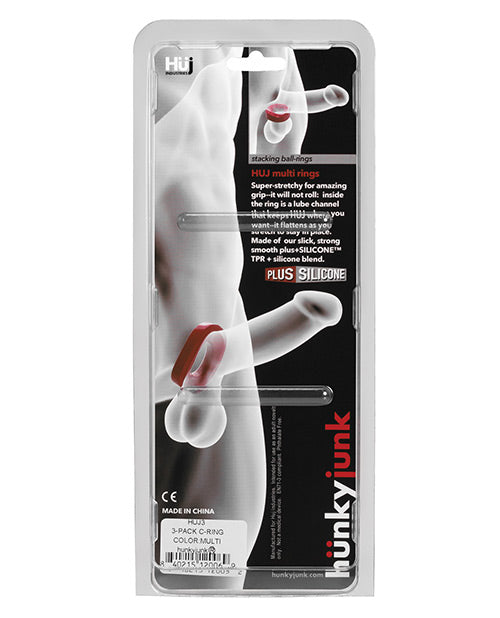 Hunky Junk C Ring Multi Pack - Pack Of 3 Blue Ox Designs LLCDba Oxballs