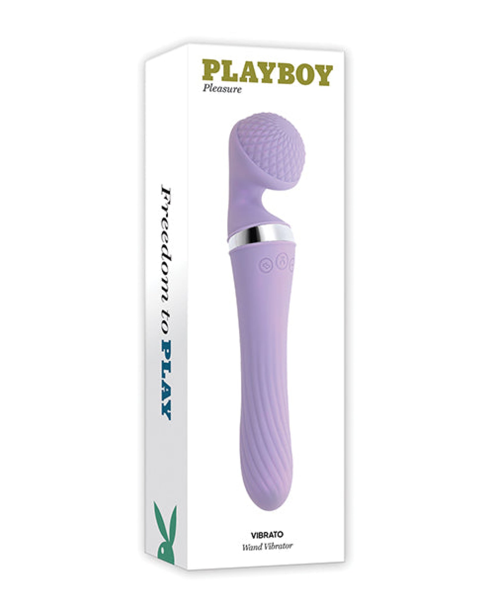 Playboy Pleasure Vibrato Wand Vibrator - Lilac Evolved Novelties INC