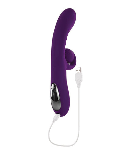 Playboy Pleasure Curlicue Rabbit Vibrator - Acai Evolved Novelties INC
