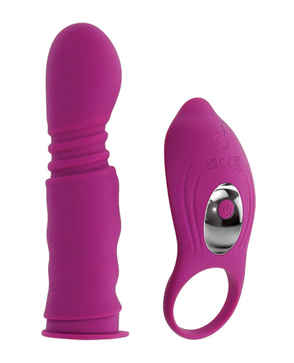 Playboy Pleasure Match Play Dual Vibrator - Fuchsia Evolved Novelties INC
