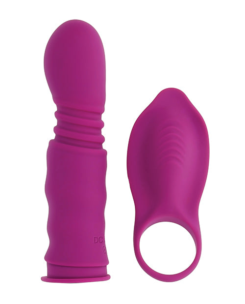 Playboy Pleasure Match Play Dual Vibrator - Fuchsia Evolved Novelties INC