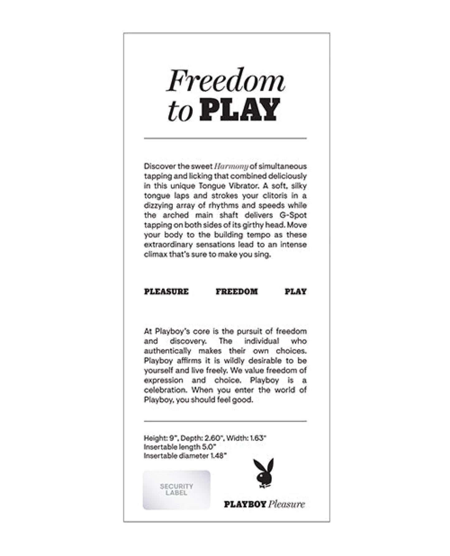 Playboy Pleasure Harmony G-Spot Vibrator Evolved Novelties INC