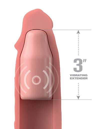 Fantasy X-tensions Elite 9" Sleeve Vibrating 3" Plug W/remote Pipedream Products