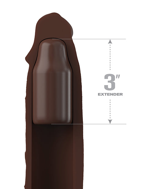 Fantasy X-tensions Elite 7" Extension w/Strap - Brown Pipedream Products