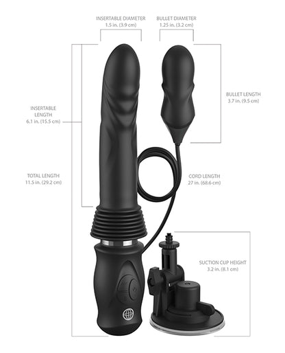 Fetish Fantasy Series Ultimate Silicone Thruster - Black Pipedream Products