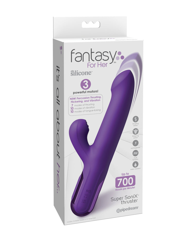 Fantasy for Her Super SoniX Thruster - Purple Pipedream Products vibrators