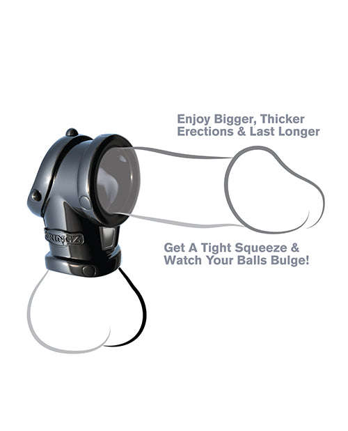 Fantasy C-Ringz Cock Pipe w/Ball Stretcher - Black Pipedream Products