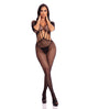 Pink Lipstick Amplify Crotchless Bodystocking Black Rene Rofe