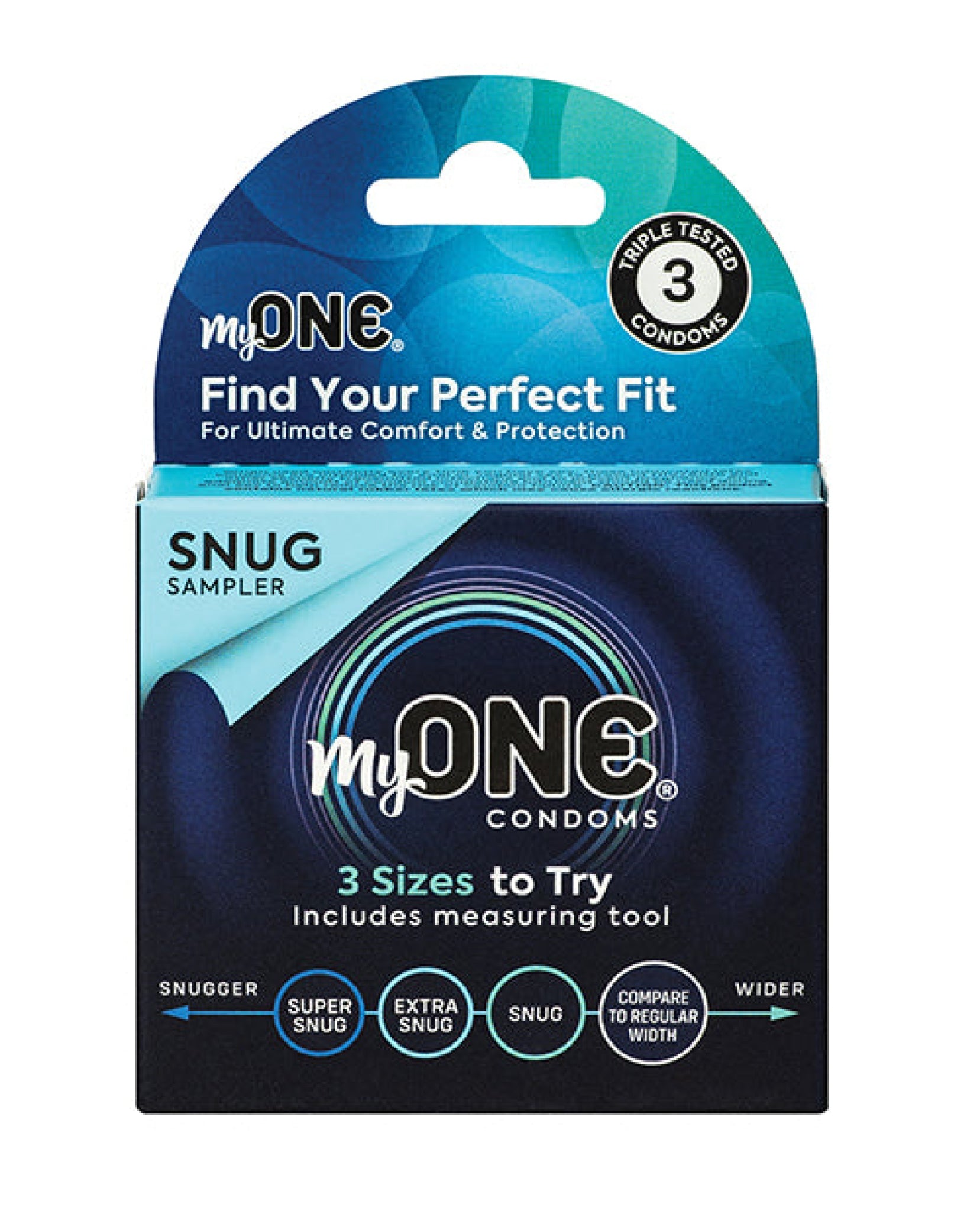 My One Snug Sampler Condoms - Pack of 3 Paradise Marketing
