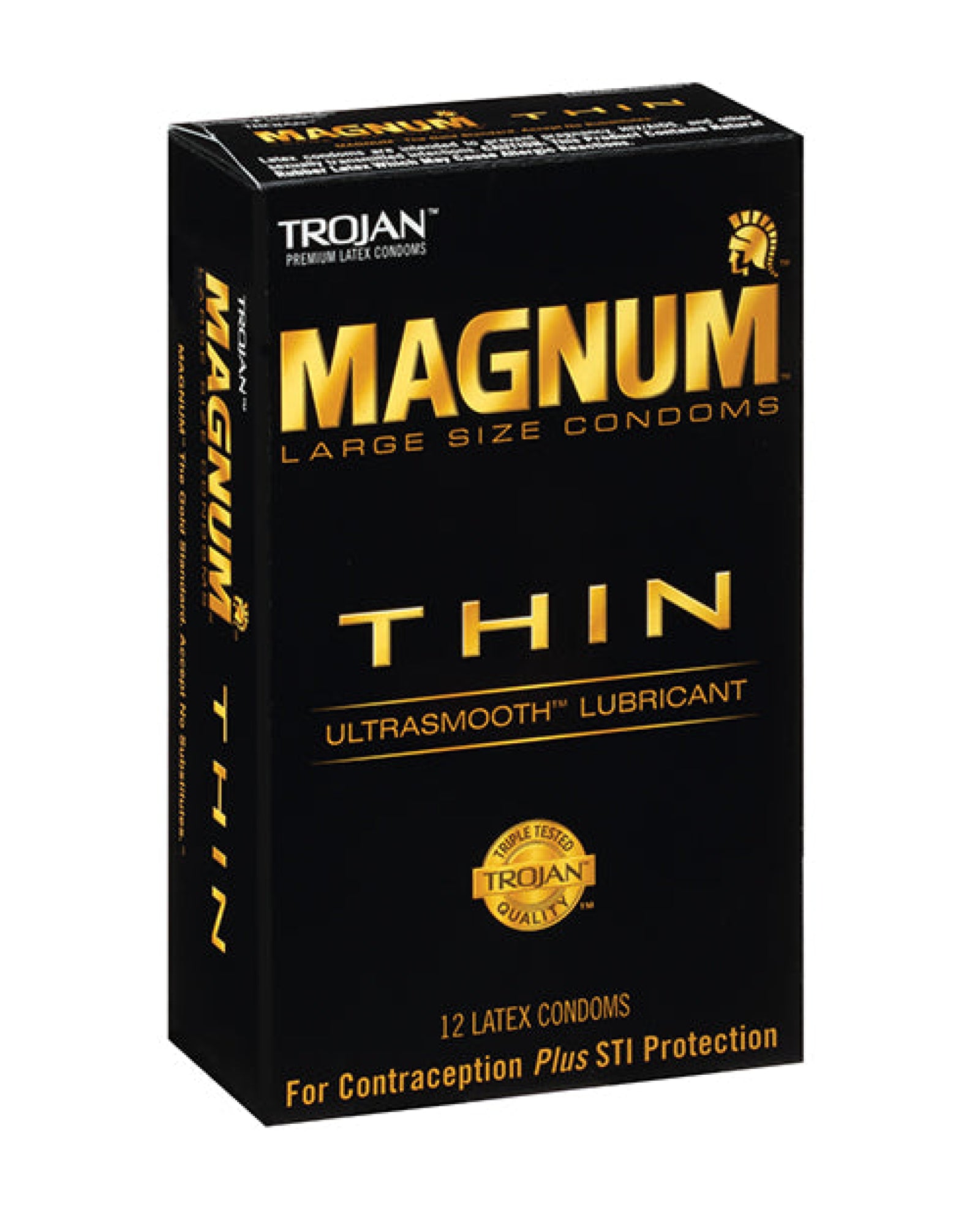 Trojan Magnum Thin Condom - Pack of 12 Paradise Marketing