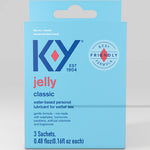 K-y Water Based Jelly Lube - Pack Of 3 Satchet K-y