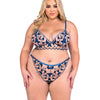 Butterfly Beauty Embroidered Bralette & Panty - Blue Roma Costume INC