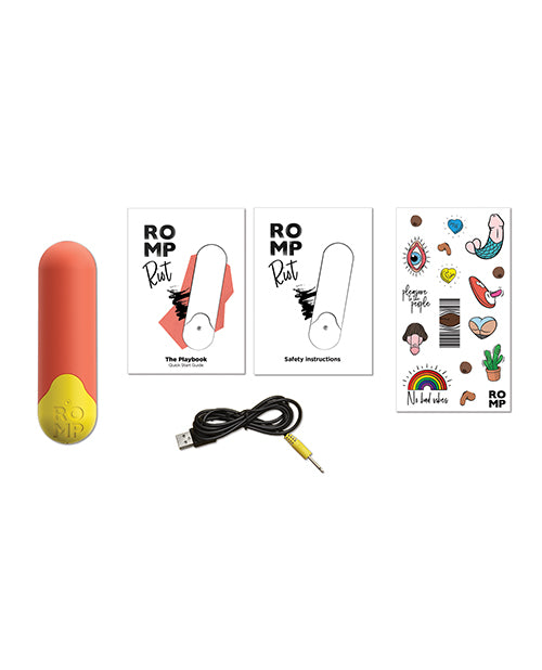 Romp Riot Bullet Vibrator - Orange Wow Tech