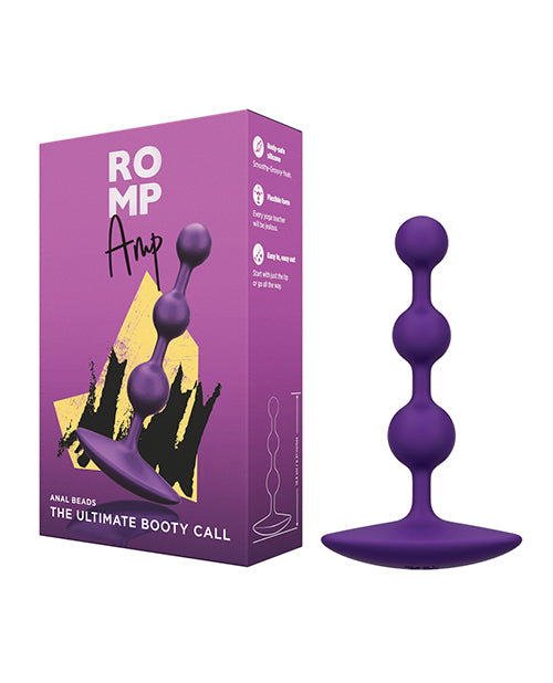 Romp Amp Flexible Anal Beads - Violet Wow Tech