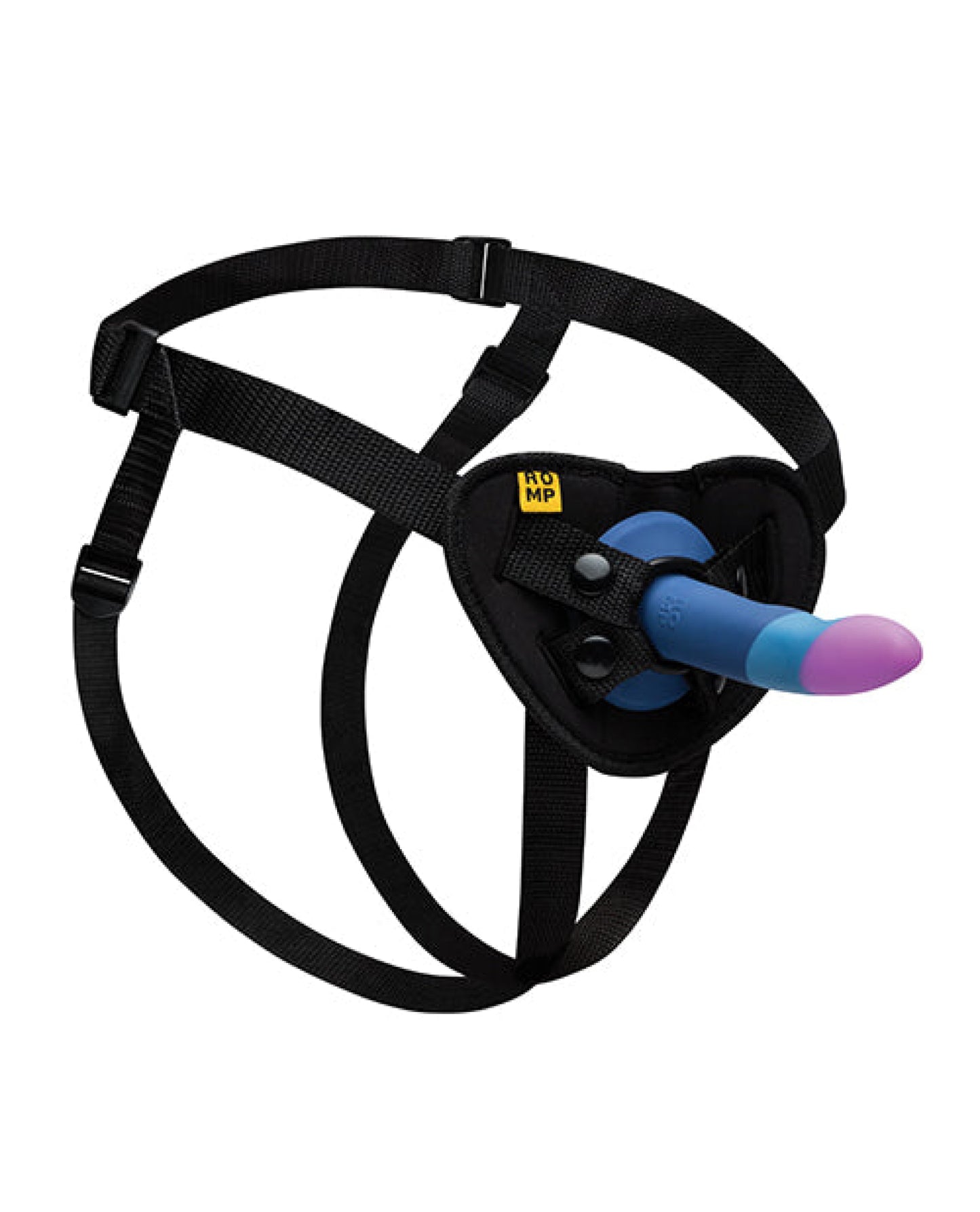 ROMP Piccolo 3 Color 5.5" Dildo Pegging Kit - Blue Wow Tech