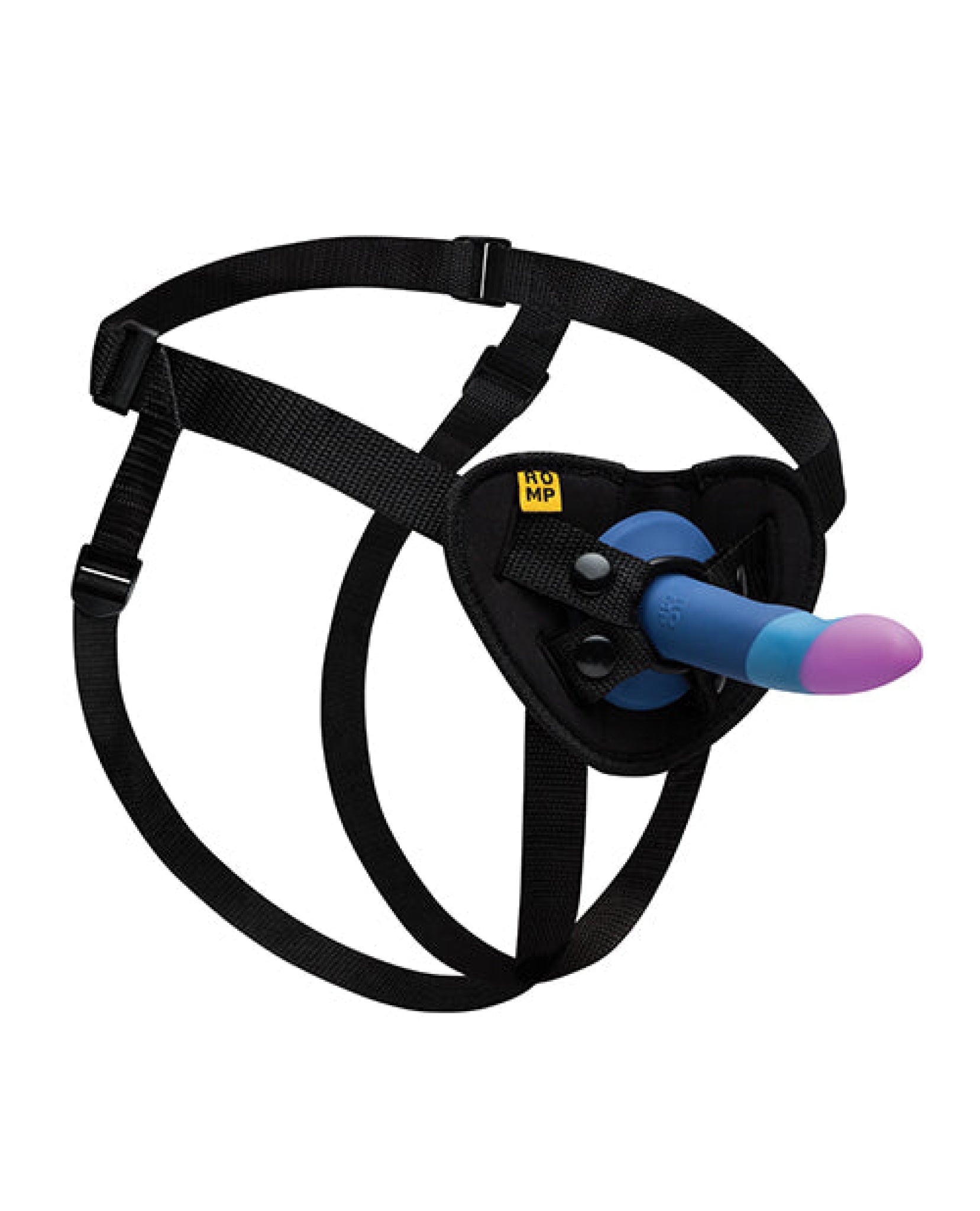 ROMP Piccolo 3 Color 5.5" Dildo Pegging Kit - Blue Wow Tech