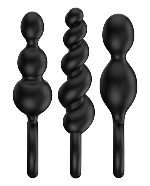 Satisfyer Plug Set Of 3 - Black Eis INCsatisfyer