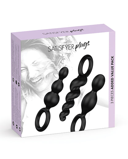 Satisfyer Plug Set Of 3 - Black Eis INCsatisfyer