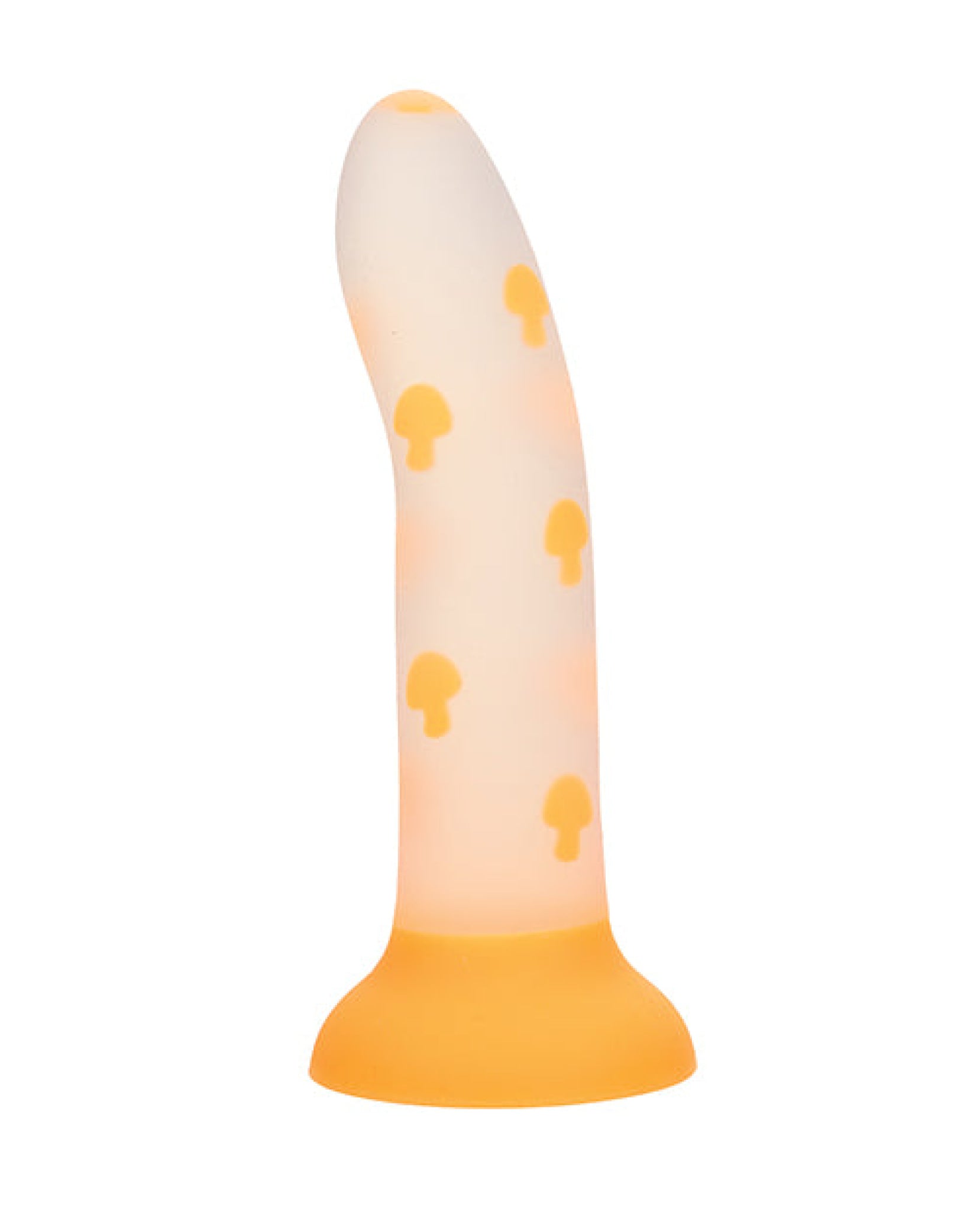 Glow Stick Mushroom Suction Cup Glow-in-the-Dark Dildo - Orange California Exotic Novelties