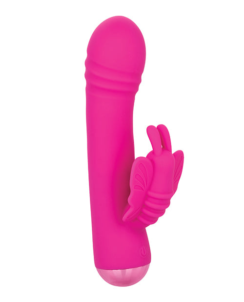 Thicc Chubby Rotating Butterfly - Pink California Exotic Novelties