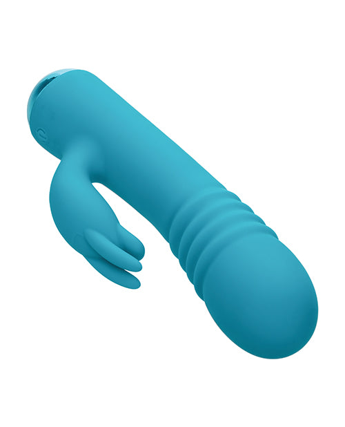 Thicc Chubby Thrusting Tickler - Aqua California Exotic Novelties
