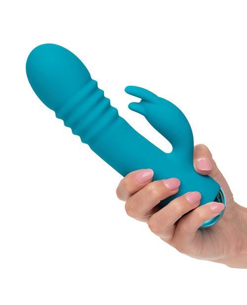 Thicc Chubby Thrusting Tickler - Aqua California Exotic Novelties
