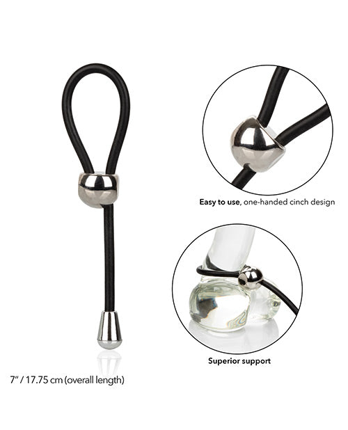 E-Z Cinch Silicone Lasso - Black California Exotic Novelties