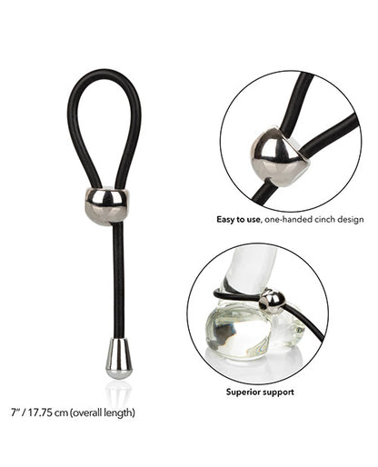 E-Z Cinch Silicone Lasso - Black California Exotic Novelties
