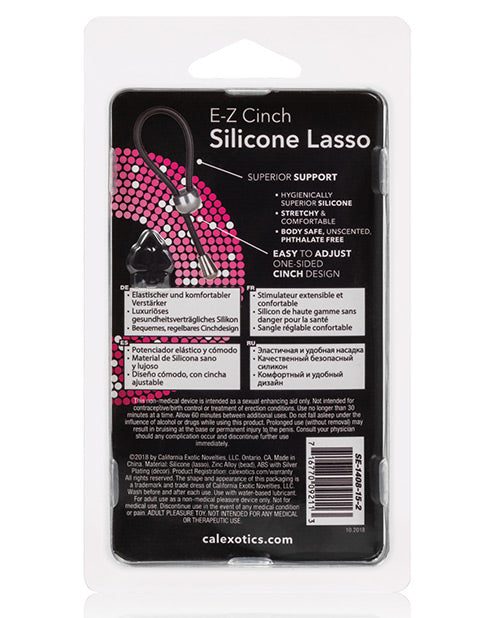 E-Z Cinch Silicone Lasso - Black California Exotic Novelties