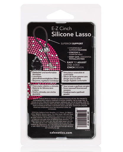 E-Z Cinch Silicone Lasso - Black California Exotic Novelties
