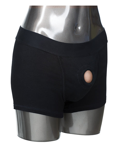 Packer Gear Boxer Harness - Black California Exotic Novelties