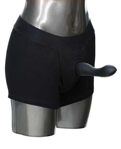 Packer Gear Boxer Harness - Black California Exotic Novelties