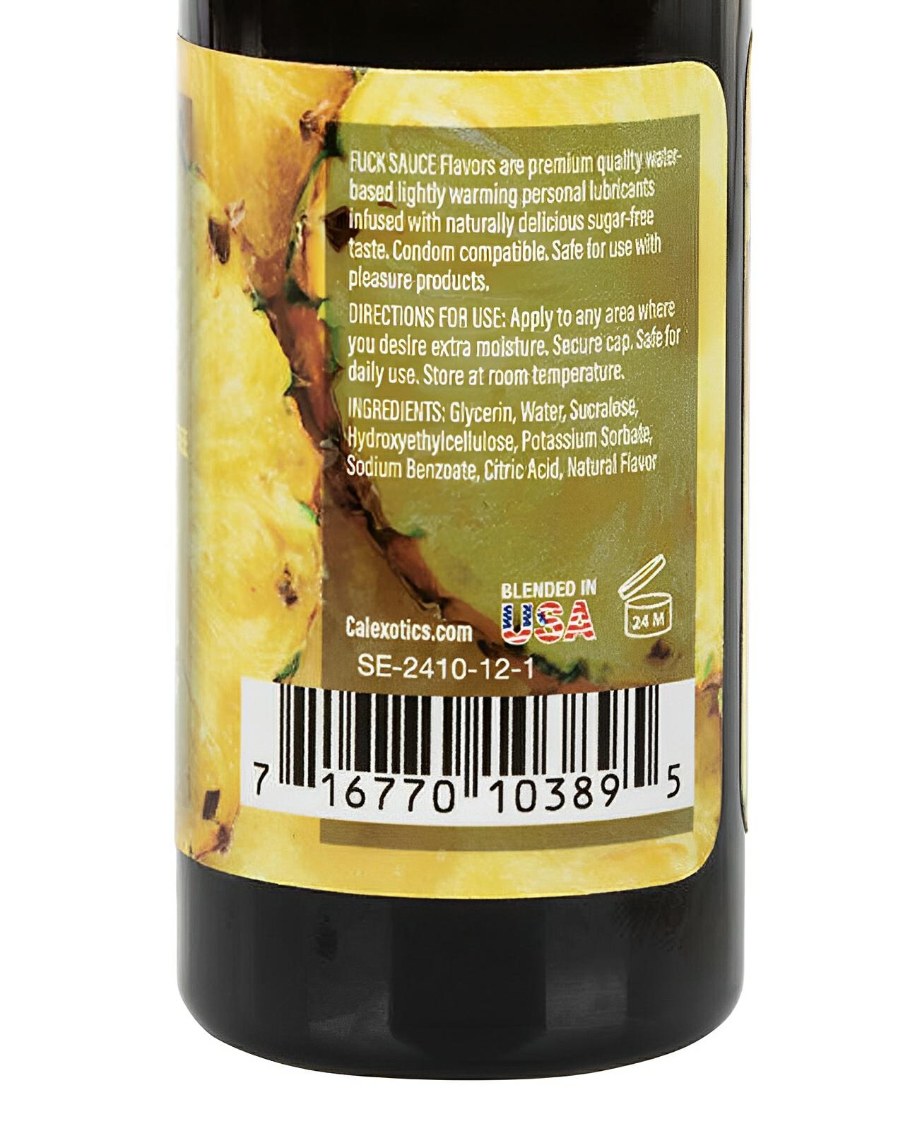 Fuck Sauce Water Based Personal Lubricant - 2 Oz Pineapple California Exotic Novelties