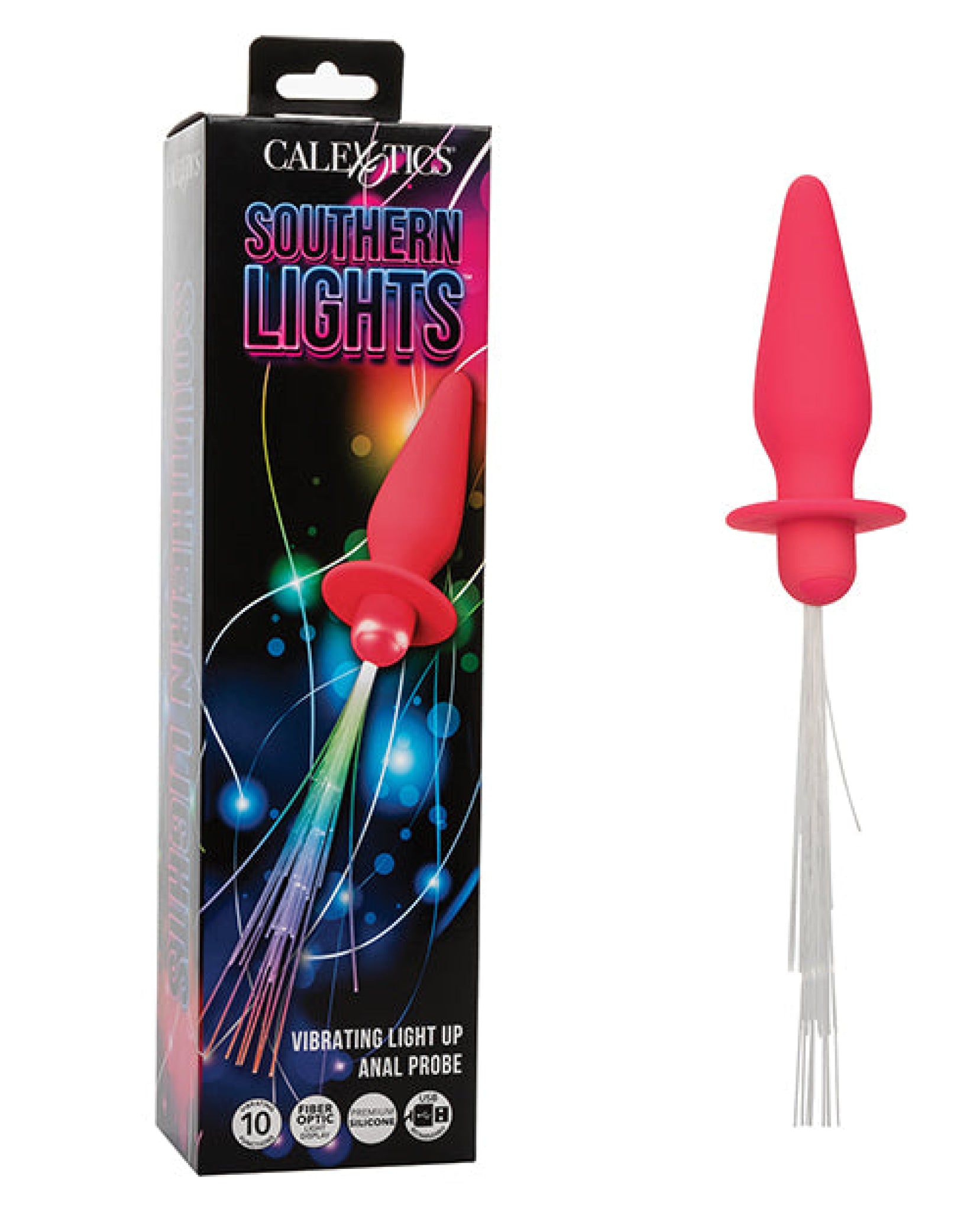 Southern Lights Rechargeable Vibrating Light Up Anal Probe California Exotic Novelties