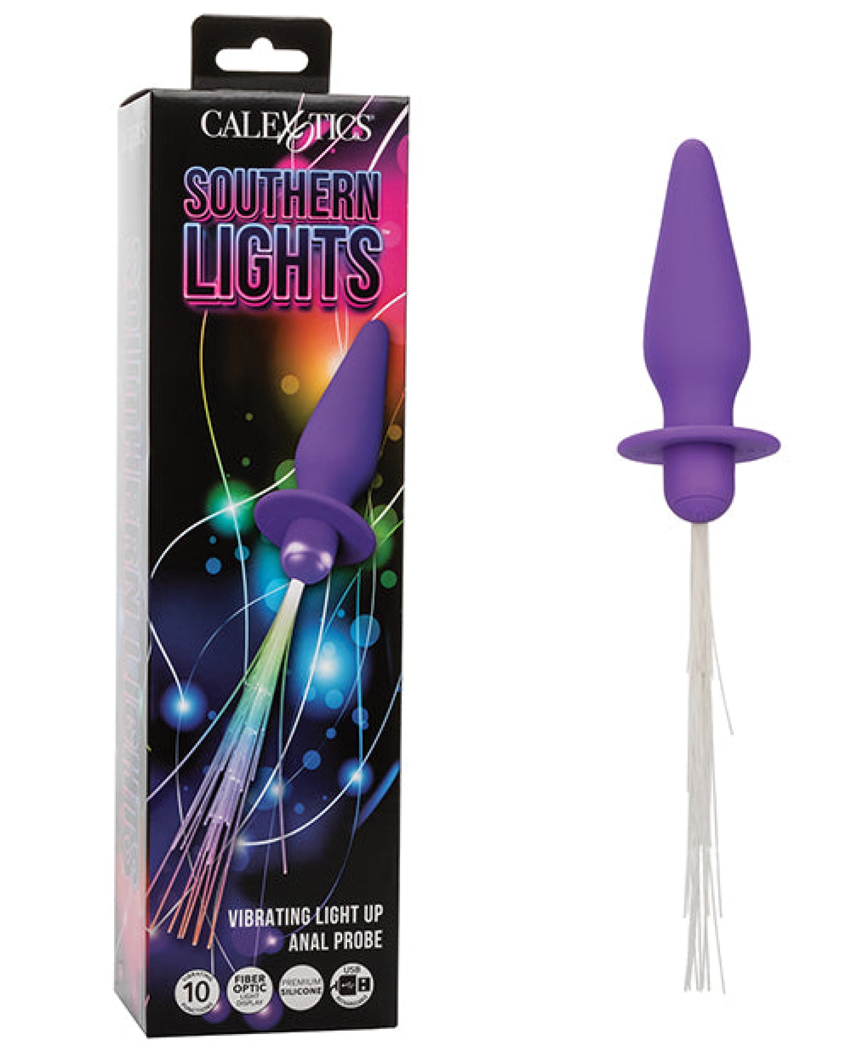 Southern Lights Rechargeable Vibrating Light Up Anal Probe California Exotic Novelties