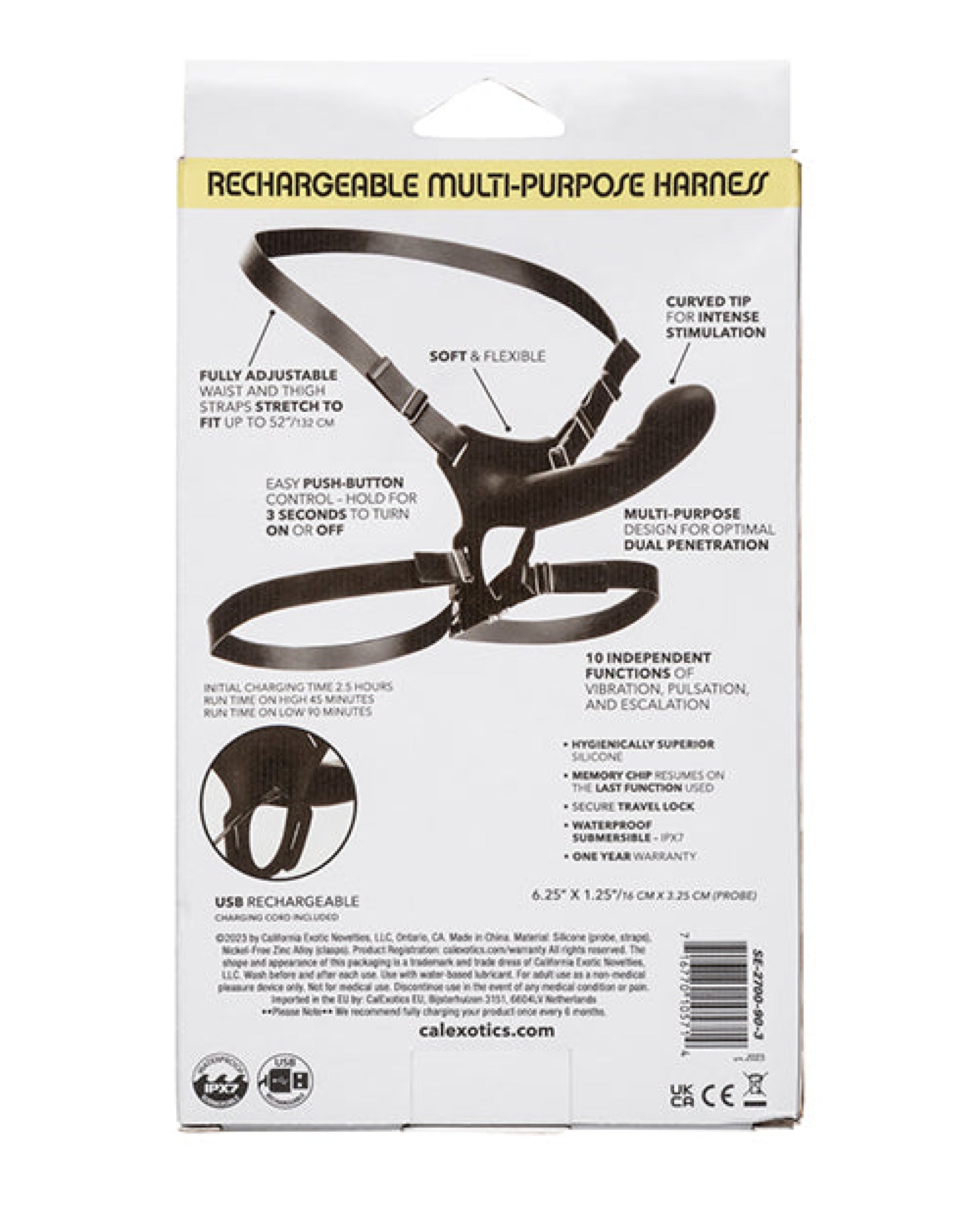 Boundless Rechargeable Multi-purpose Harness California Exotic Novelties