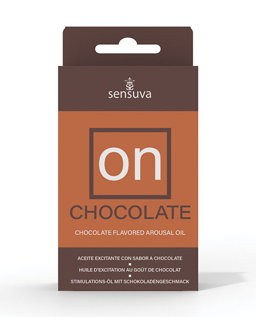 ON Arousal Oil Medium Box - 5 ml Chocolate Sensuva Valencia Naturals
