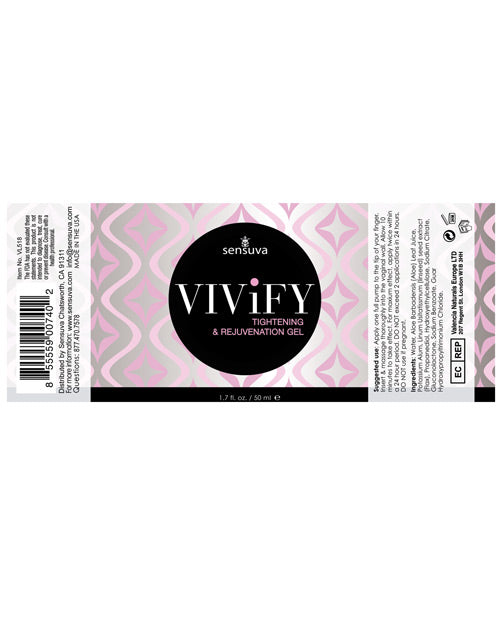 Sensuva Vivify Tightening Gel - 1.7 oz Sensuva Valencia Naturals