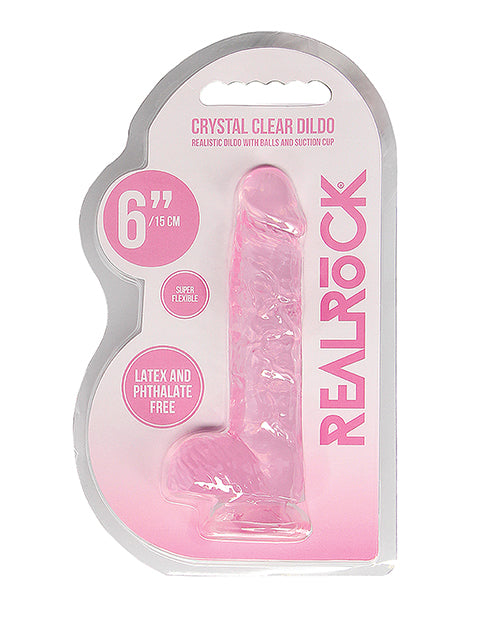 Shots Realrock Realistic Crystal Clear Dildo W/balls Shots America LLC