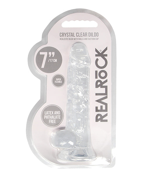 Shots Realrock Realistic Crystal Clear Dildo W/balls Shots America LLC